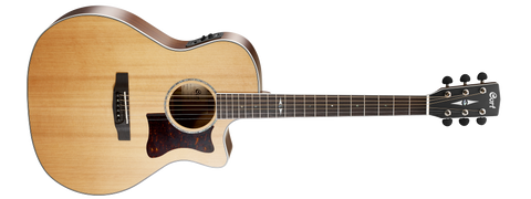Cort GA5F-BW Semi Acoustic Guitar With Gig Bag, Natural Satin  ( GA5F-BW/NS )