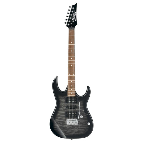 Ibanez RG Gio GRX70QA TKS Electric Guitar - Transparent Black Burst (GRX70QA-TKS)