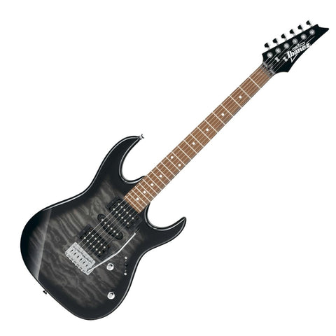 Ibanez RG Gio GRX70QA TKS Electric Guitar - Transparent Black Burst (GRX70QA-TKS)