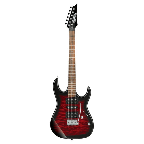 Ibanez RG Gio GRX70QA TRB Electric Guitar - Transparent Red Burst (GRX70QA-TRB)