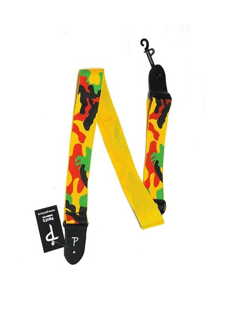 Perri's Leathers LPCP-1947 2" Polyester Guitar Strap - Multi Color Camouflage