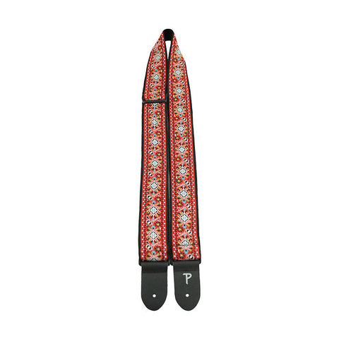 Perri's TWS7032 2" Red Flora Guitar Strap