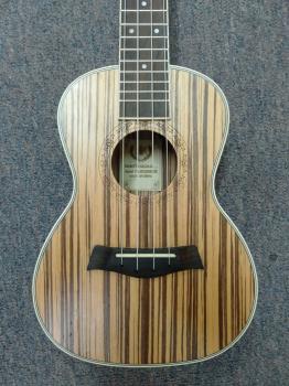 A&K 23-26 23" Zebrawood Concert Ukulele with Bag