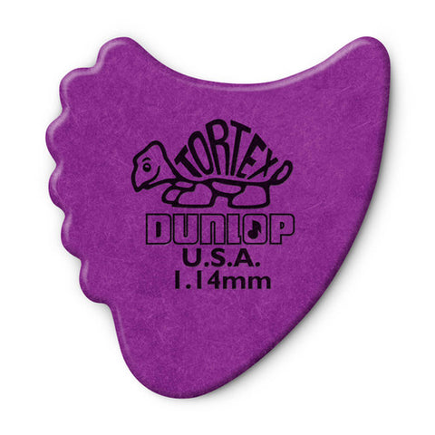 Jim Dunlop 414 Tortex Fin Guitar Pick, 1pc