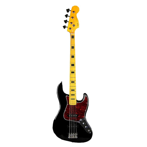 Sqoe JB4BS-300BK 21F Bass Guitar