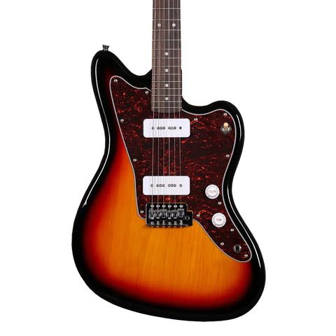 Sqoe JM300-SB HH Jazzmaster Electric Guitar