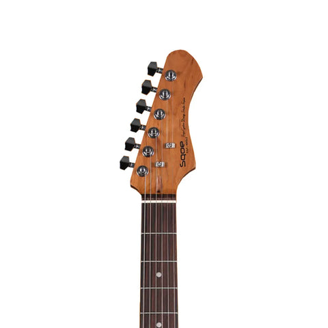 Sqoe JM300-SB HH Jazzmaster Electric Guitar
