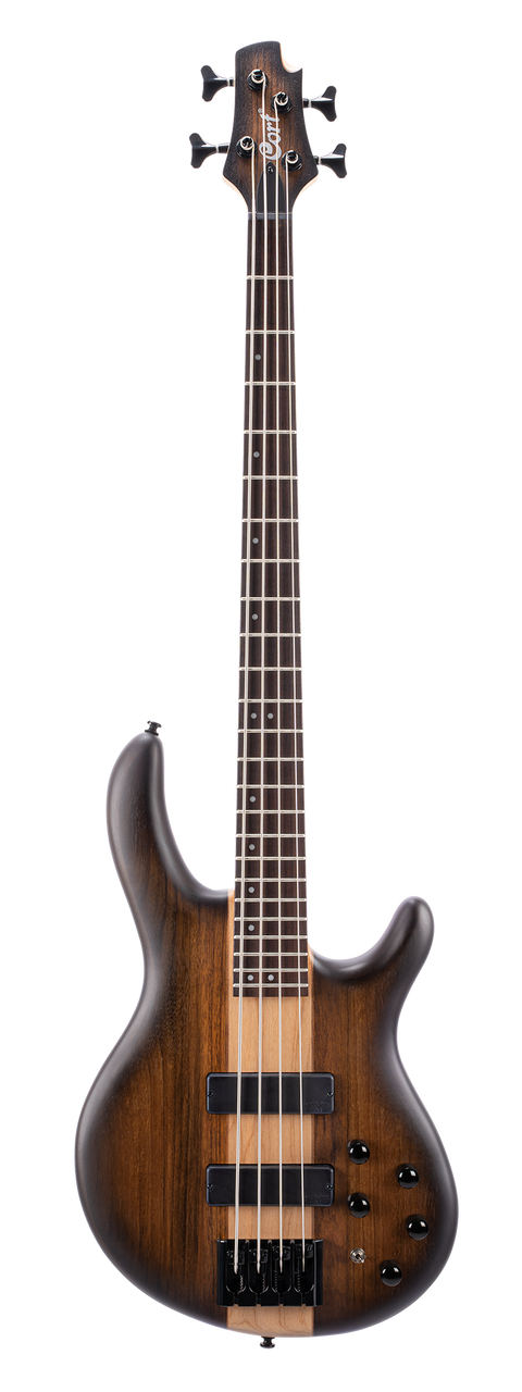 Cort C4 Plus OVMH 4 String Electric Bass Guitar with Gig Bag - Antique Brown Burst ( C4PLUSOVMH/ABB )