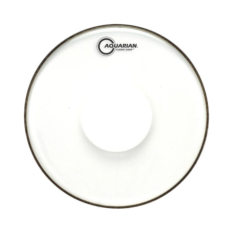 Aquarian CCPD Classic Clear with Power Dot 1ply 10mil Drum Head
