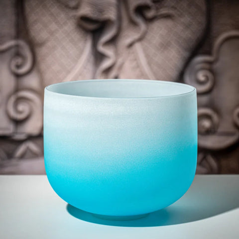 Meinl Sonic Energy CSBC10G 10" Crystal Singing Bowl Color-frosted, Note G4, Throat Chakra