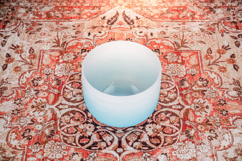 Meinl Sonic Energy CSBC10G 10" Crystal Singing Bowl Color-frosted, Note G4, Throat Chakra