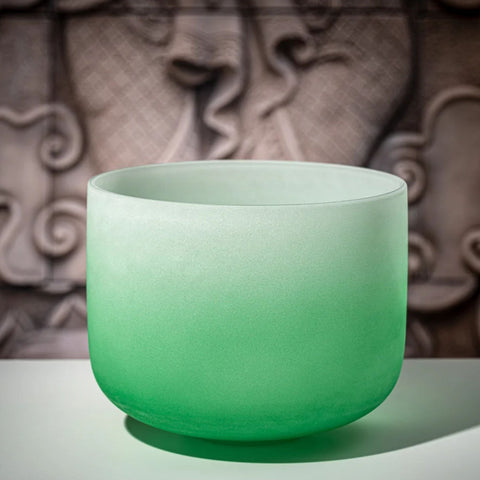 Meinl Sonic Energy CSBC11F 11" Crystal Singing Bowl Color-frosted, Note F4, Heart Chakra