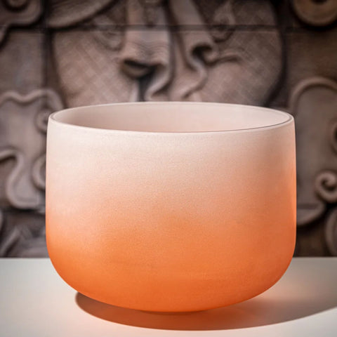 Meinl Sonic Energy CSBC13D 13" Crystal Singing Bowl Color-frosted, Note D4, Sacral Chakra