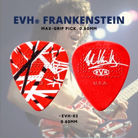 Jim Dunlop EVH-02 EVH Frankenstein Nylon Max Grip Guitar Pick, 1pc