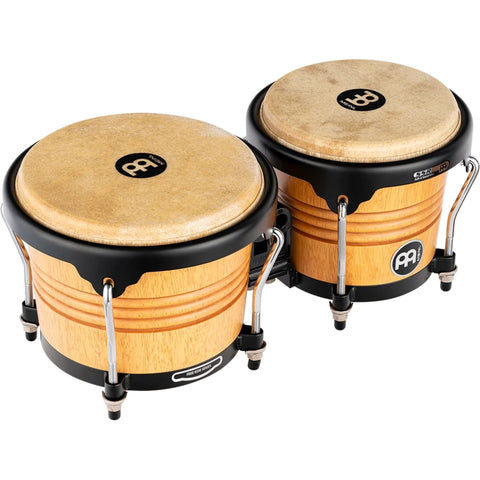 Meinl Percussion FWB190SNT-M Marathon Series FWB190 Wood Bongo, Super Natural