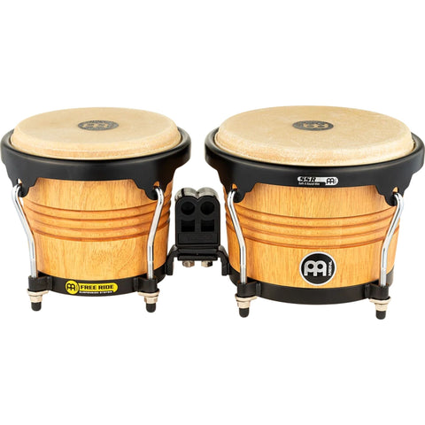 Meinl Percussion FWB190SNT-M Marathon Series FWB190 Wood Bongo, Super Natural