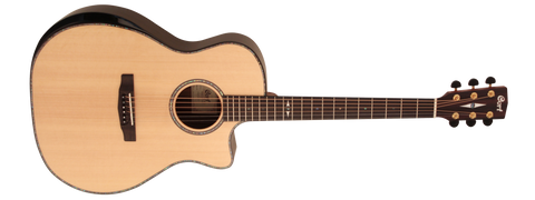 Cort GA-PF Solid Top Semi Acoustic Guitar with Gig Bag ( GA/PF )