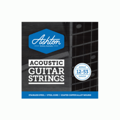 Ashton ASPA12 Coated Copper Alloy Acoustic Guitar String Set, .012-.053 Gauge