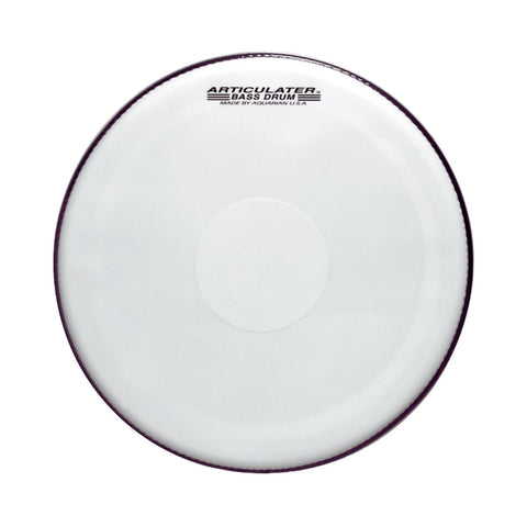 Aquarian MAB-W Articulator 1ply 10mil White Marching Bass Drumhead