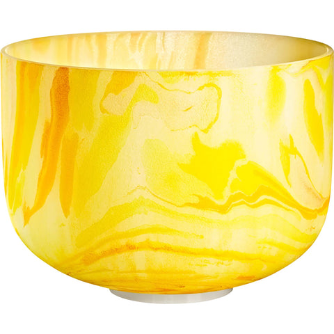 Meinl Sonic Energy MCSB10E 10" Marble Crystal Singing Bowl E4, Yellow, 432 Hz, Solarplexus Chakra