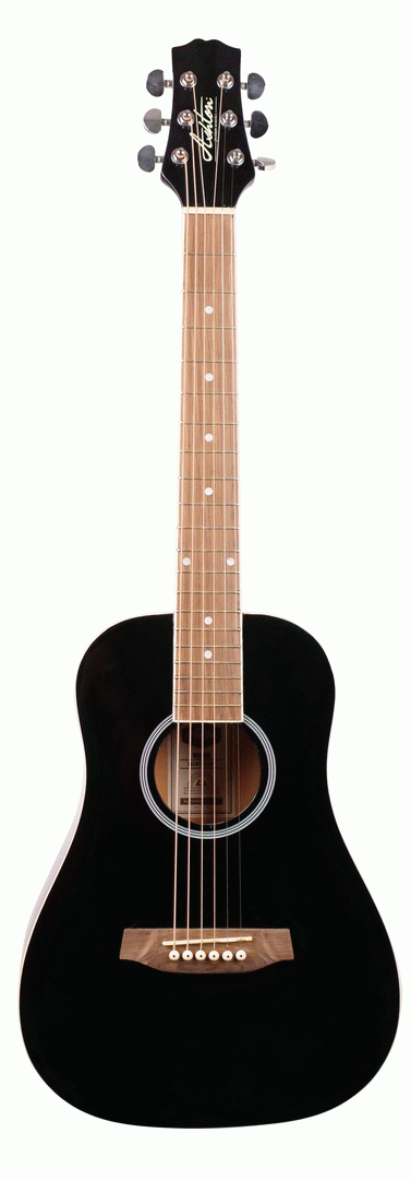 Ashton MINI20 BK Mini Dreadnought Acoustic Guitar Black
