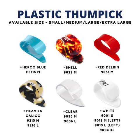 Jim Dunlop Plastic Thumbpick, 1pc