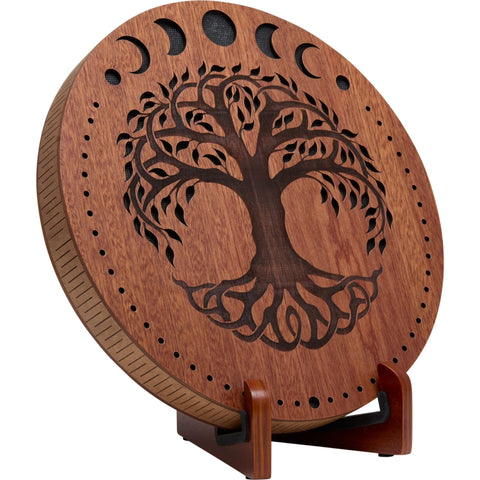 Meinl RDS12MTOL 12" Rain Disk, Stream Sound, Moon Phases & Tree of Life Carving