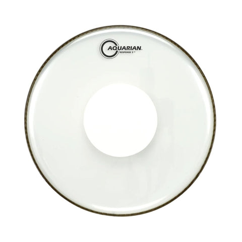Aquarian RSP2-PD Response 2 Clear with Power Dot 2ply 7+7mil Drum Head