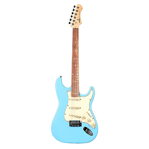 Sqoe SEST200SBL ST Series SSS Electric Guitar