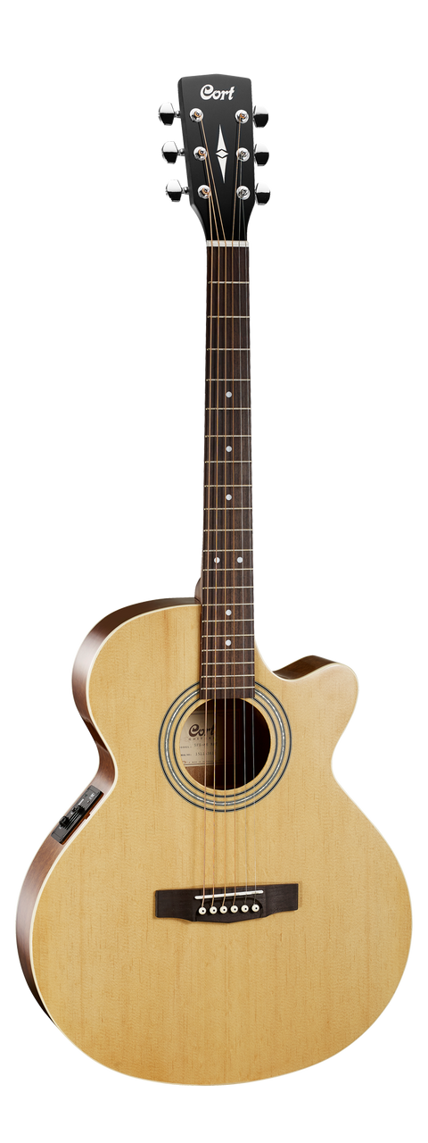 Cort SFX-ME Semi Acoustic Guitar With Gig Bag, Open Pore  ( SFX-ME/OP )