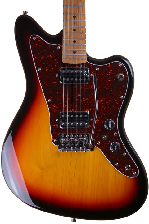 Sqoe JM400-SB HH Jazzmaster Electric Guitar