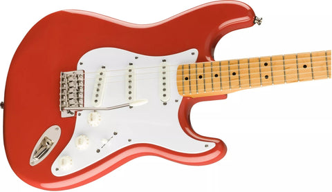 Fender Squier Classic 50S Strat Electric Guitar, Fiesta Red