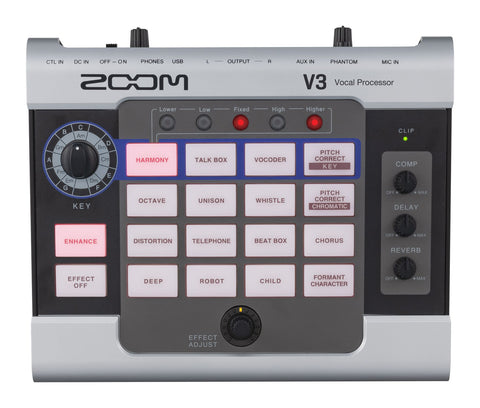 Zoom V3 Multi-effects Vocal Effects Processor and USB Audio Interface