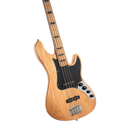 Cort GB-64JJ Natural Electric Bass Guitar with Bag