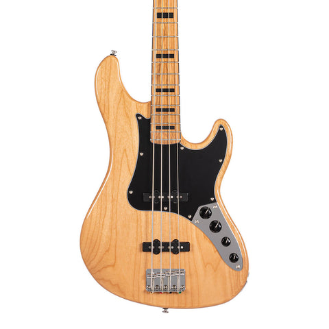 Cort GB-64JJ Natural Electric Bass Guitar with Bag