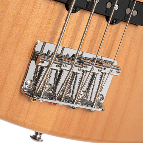 Cort GB-64JJ Natural Electric Bass Guitar with Bag