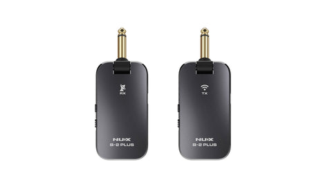NUX B-2PLUS 2.4GHz Rechargeable 4 Channels Wireless Guitar System - Black (B2PLUS BLACK)