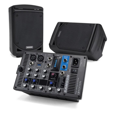 Samson Expedition XP300B 6-channel 300W Portable PA System with Bluetooth (XP300)