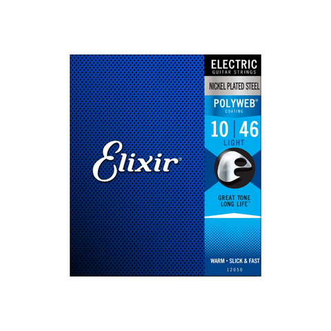 Elixir Strings 12050 Nickel Plated Steel Electric Strings, Polyweb, Light, 10-46