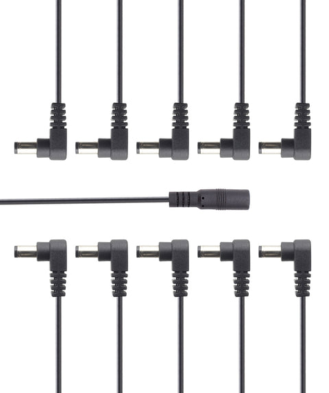 Valeton PCA-10 DC Power Cable 10-Plug Angled Head