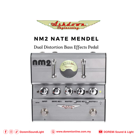 Ashdown NM2 Nate Mendel Dual Distortion Bass Effects Pedal
