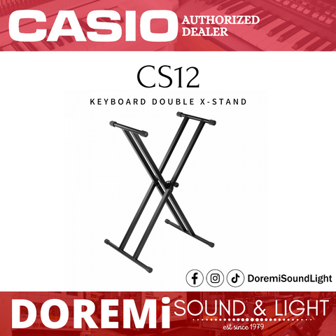 Casio CS-12 Keyboard Double Braced X Framed Keyboard Stand (CS12)
