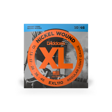 D'Addario EXL110 Nickel Wound Electric Strings, Regular Light, 10-46