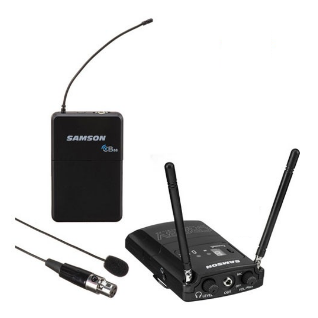 Samson Concert 88 Camera Lavalier Wireless Microphone System w/LM10 La ...