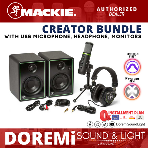 Mackie Creator Bundle with USB Microphone and Monitors