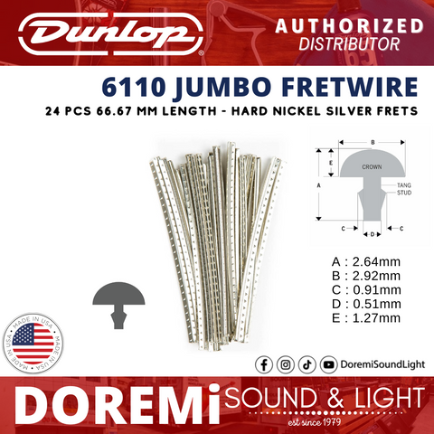Jim Dunlop 6110 Jumbo Accu-Fret Fretwire - 24 Frets