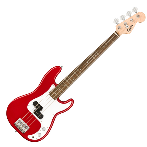 Squier Mini Precision Bass Guitar, Laurel FB, Dakota Red #0370127554