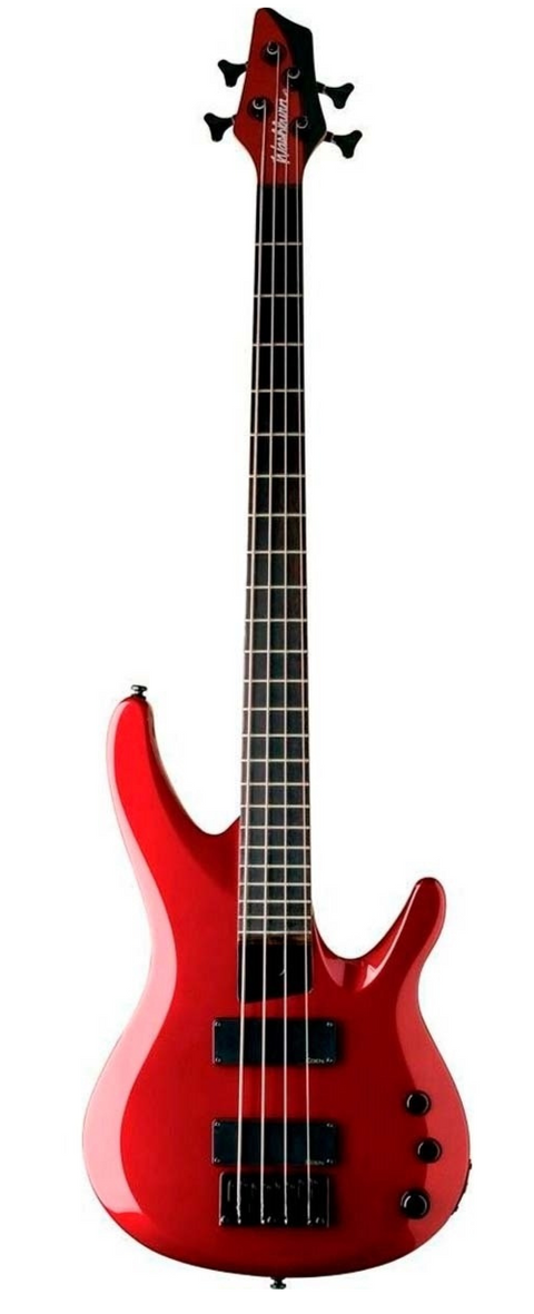 Washburn BB14MRK Bantam Series Bass Guitar, Metallic Red