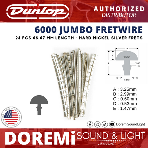 Jim Dunlop 6000 Jumbo Accu-Fret Fretwire - 24 Frets