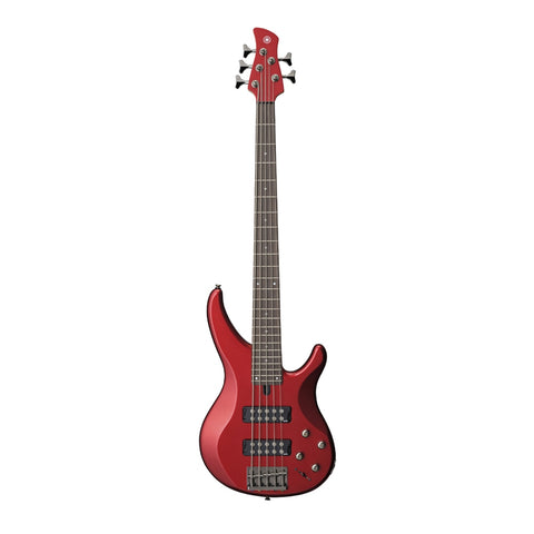 Yamaha TRBX305 5-string Electric Bass Guitar, Candy Apple Red